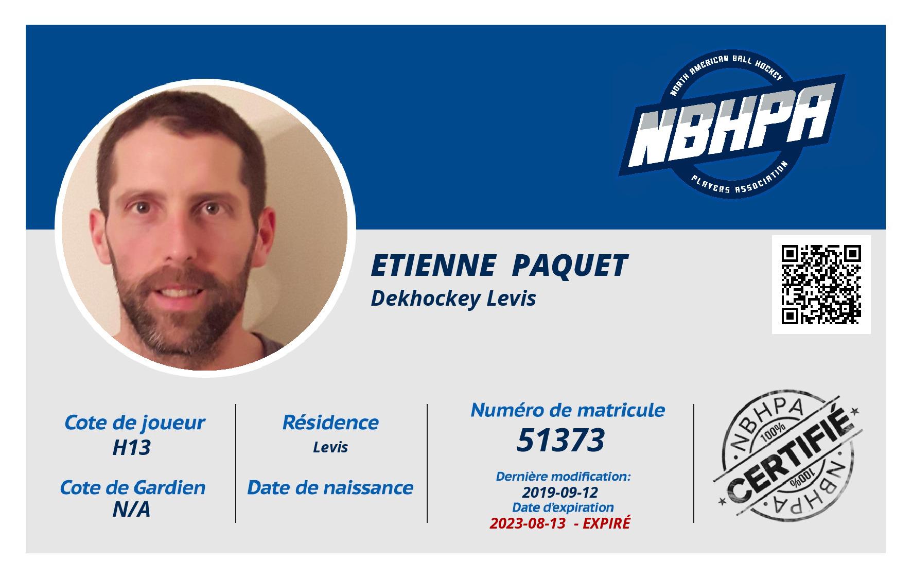 Etienne  Paquet 