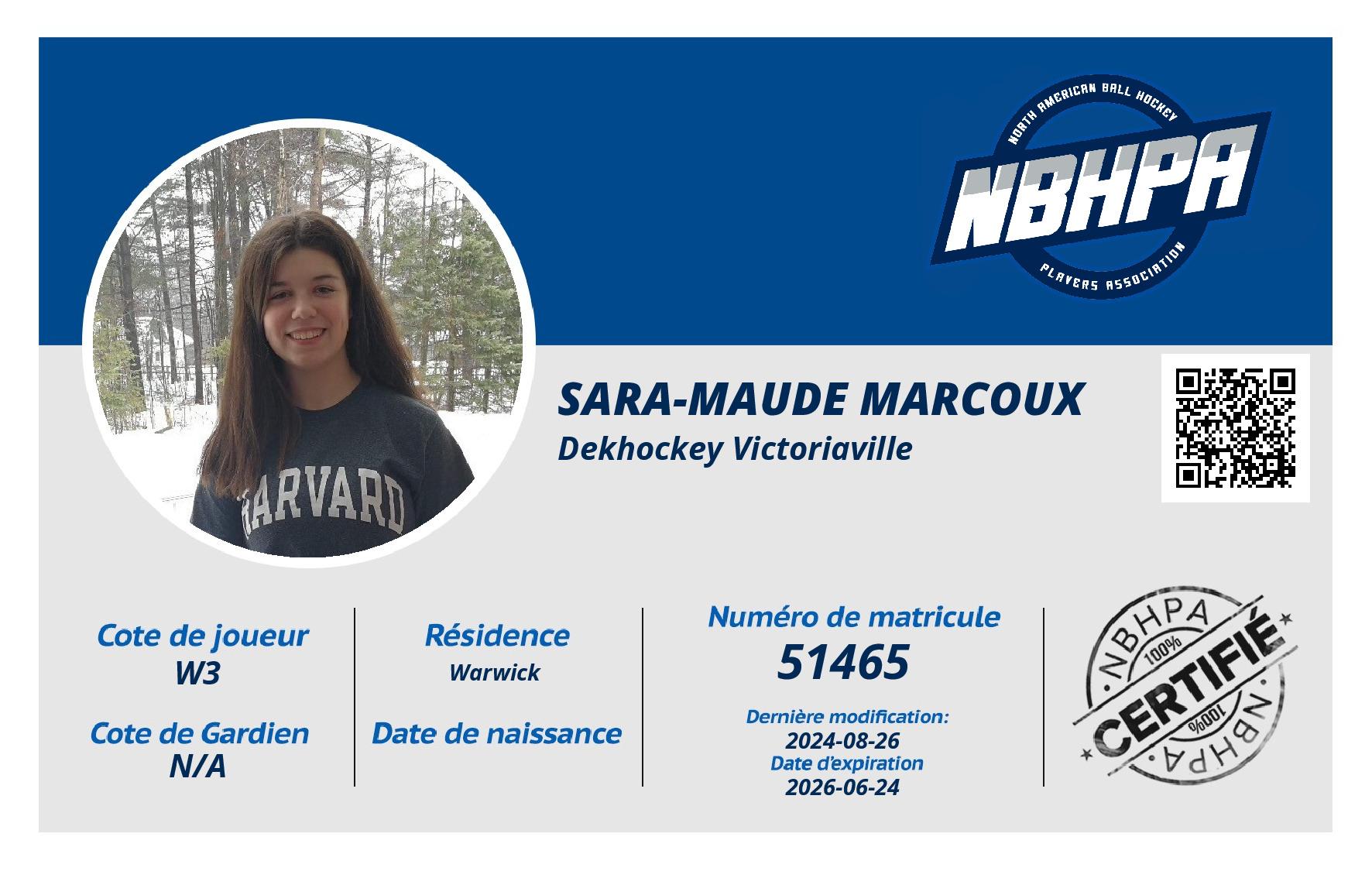 Sara-Maude Marcoux 