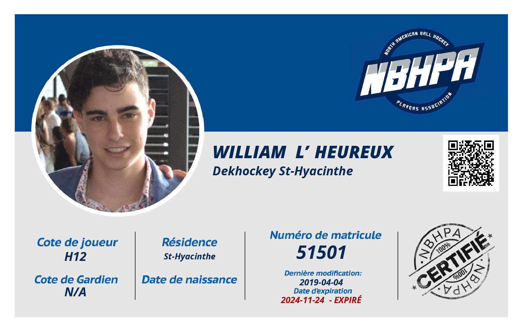 William  L’Heureux