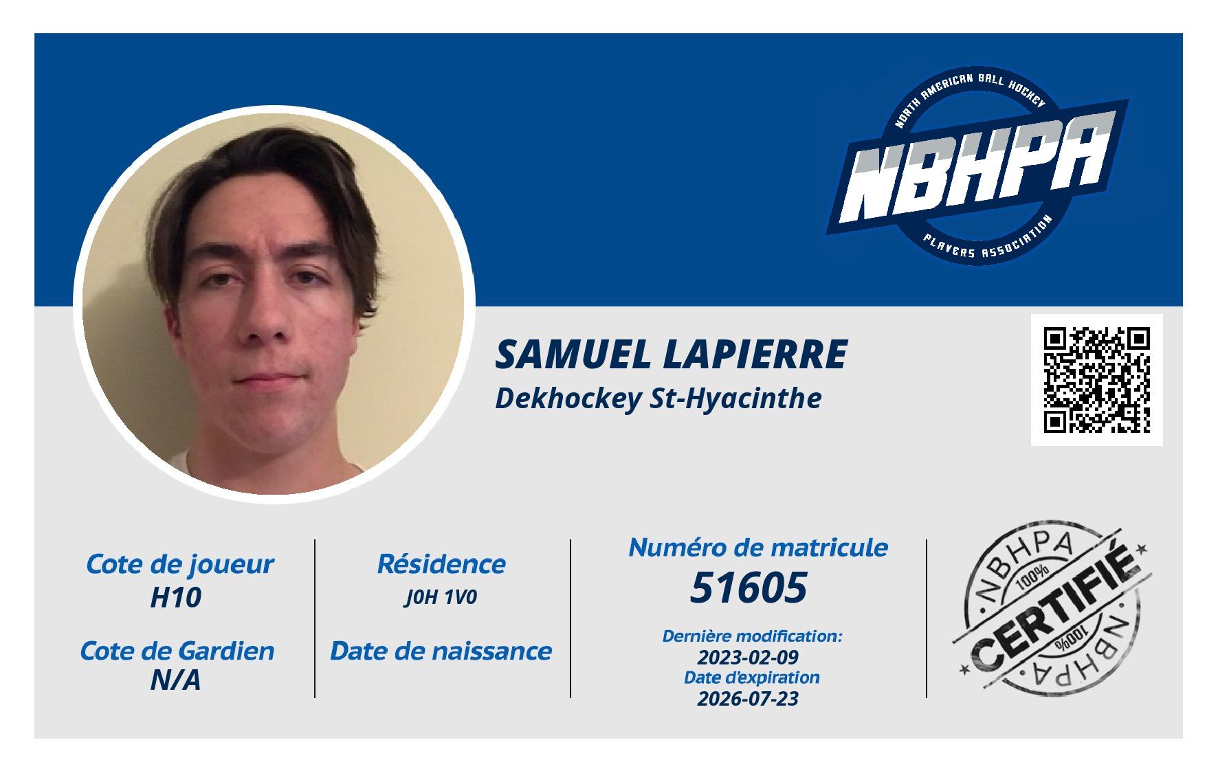 Samuel Lapierre