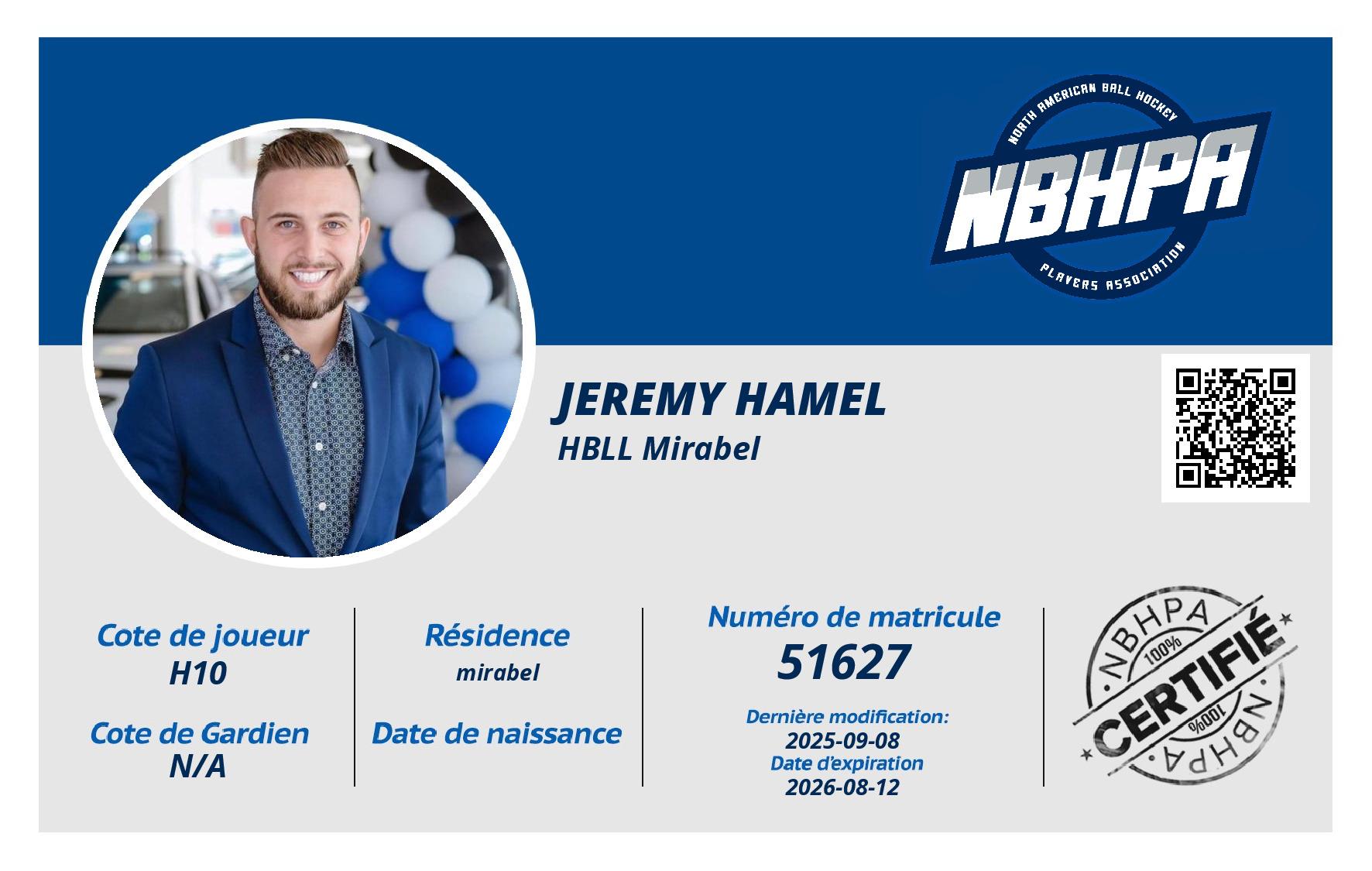Jeremy Hamel