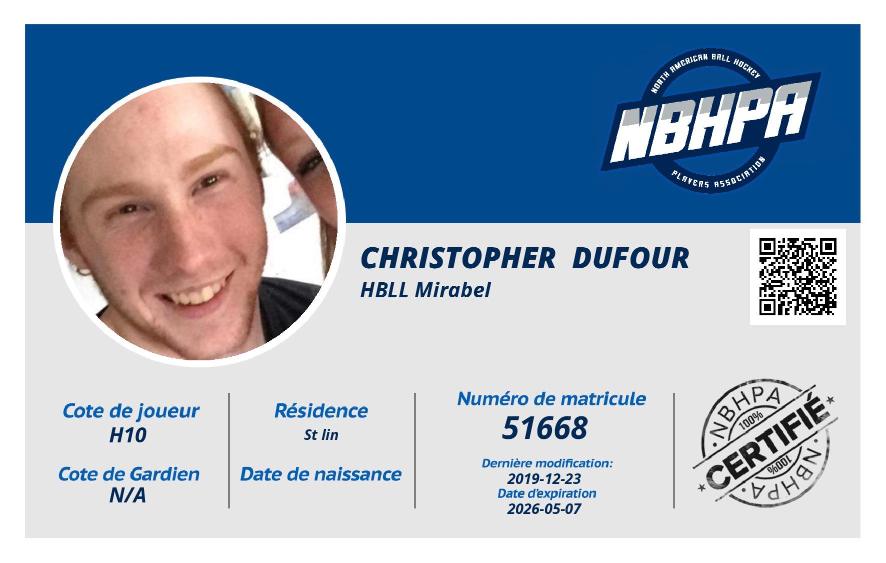 Christopher  Dufour