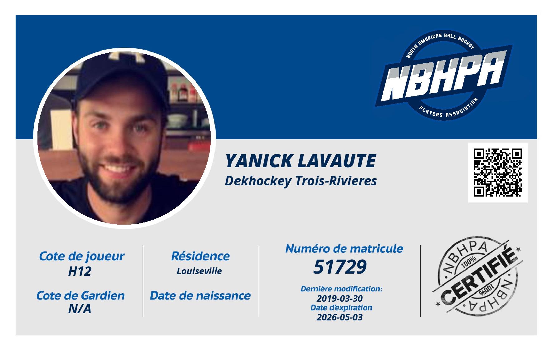 Yanick Lavaute 