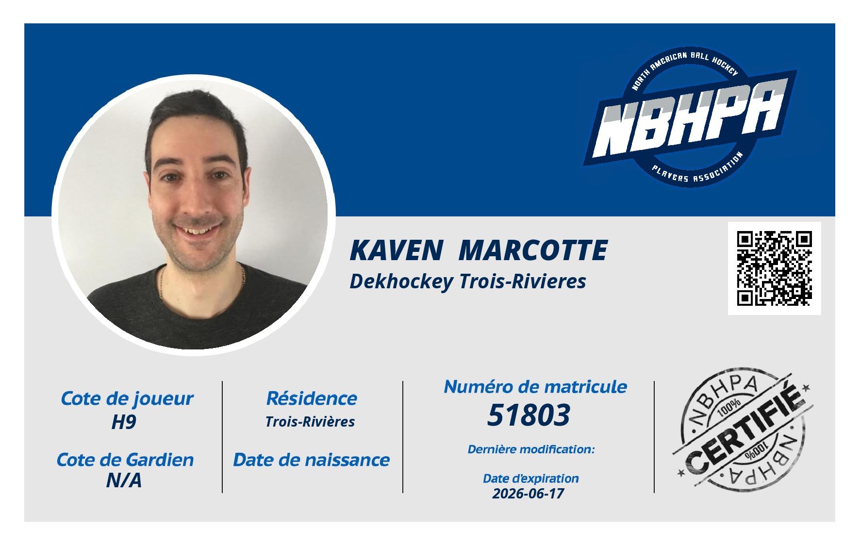 Kaven  Marcotte