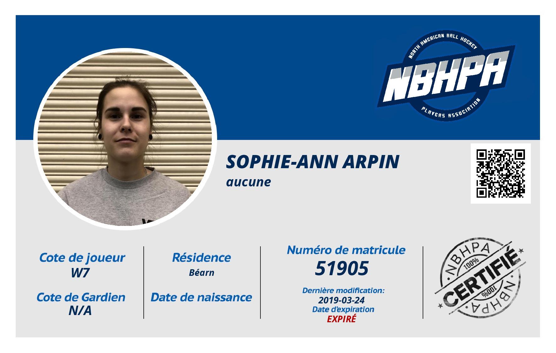 Sophie-Ann Arpin