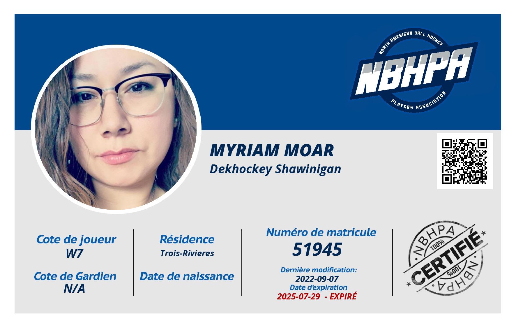 Myriam Moar