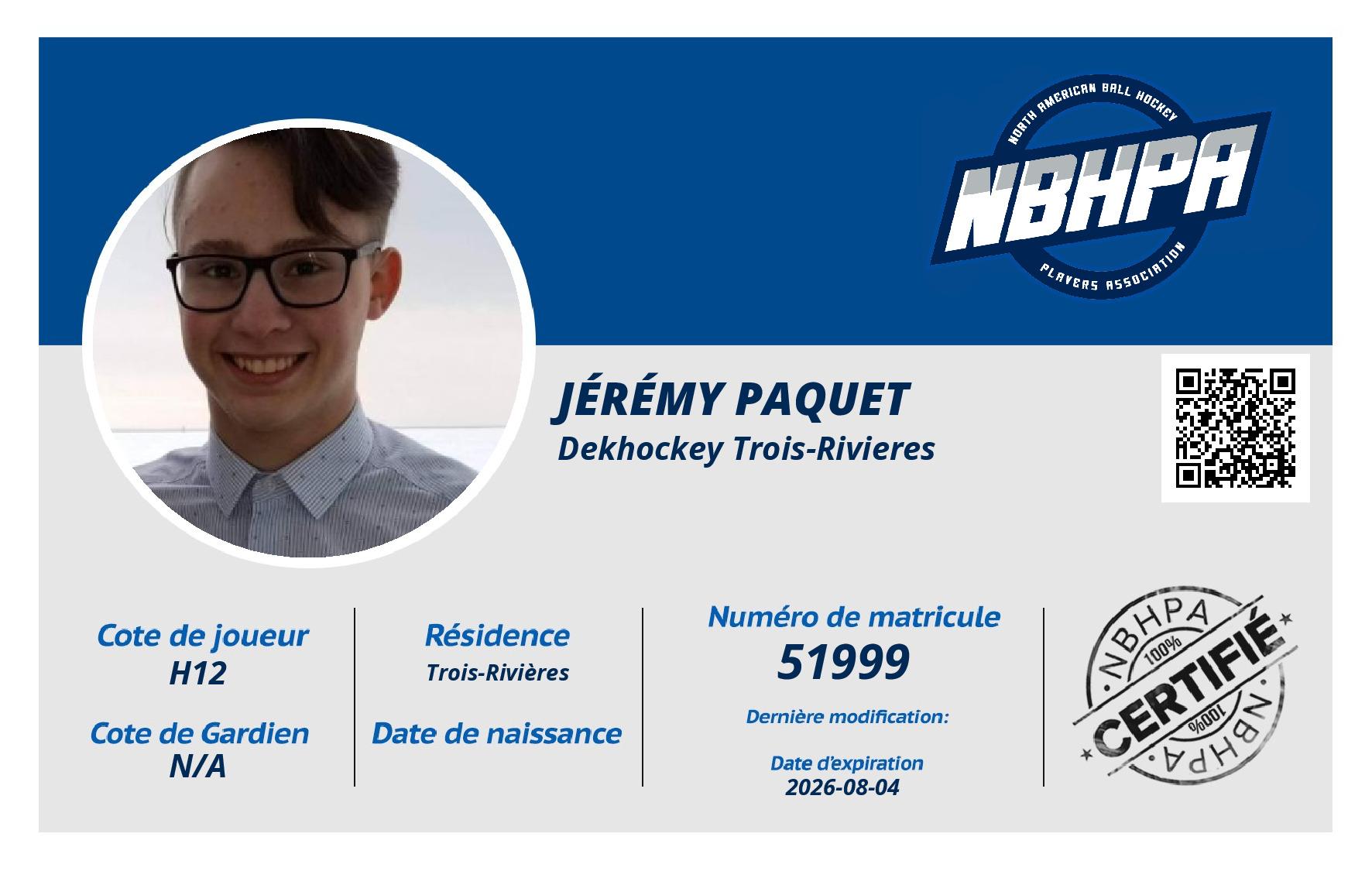 Jérémy Paquet