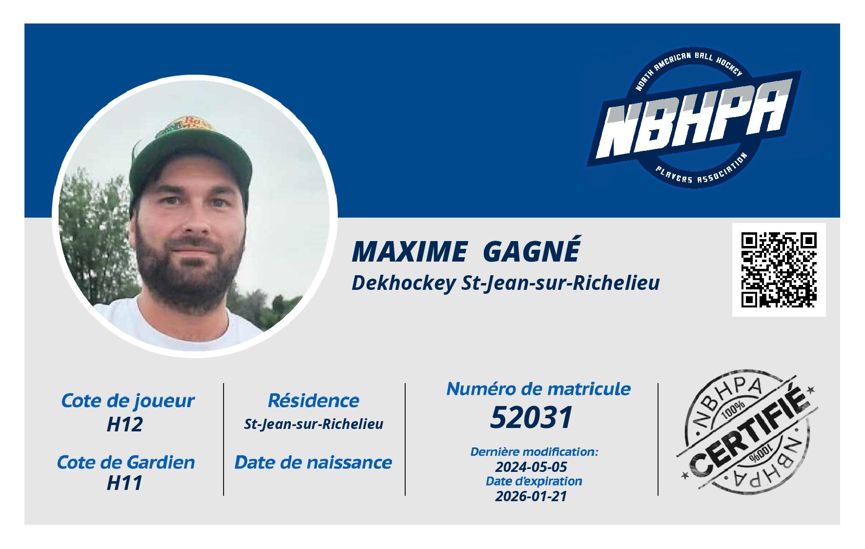 Maxime  Gagné