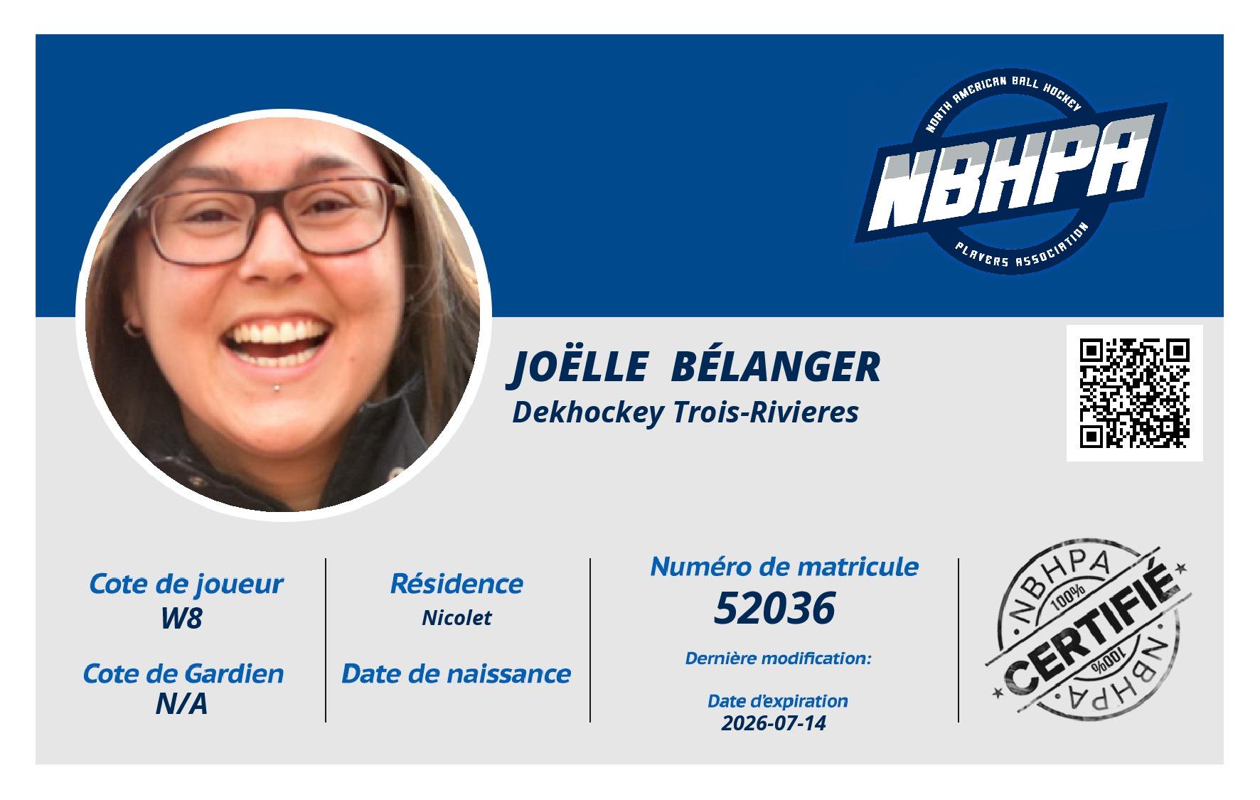 Joëlle  Bélanger