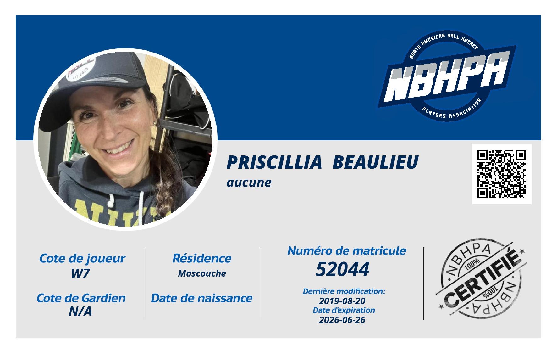 Priscillia  Beaulieu