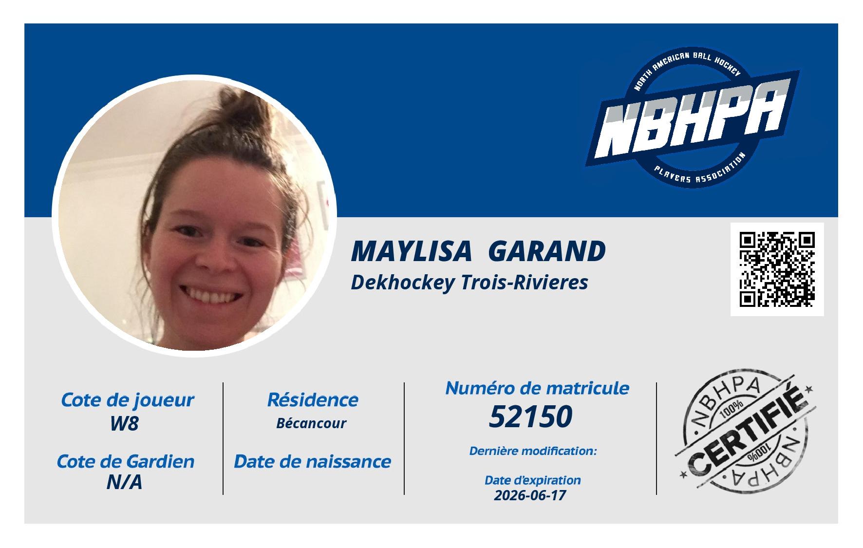 Maylisa  Garand