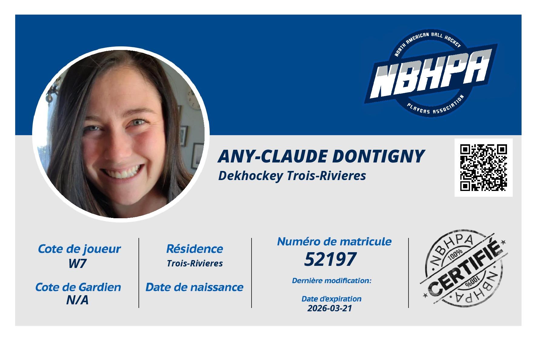 Any-Claude Dontigny