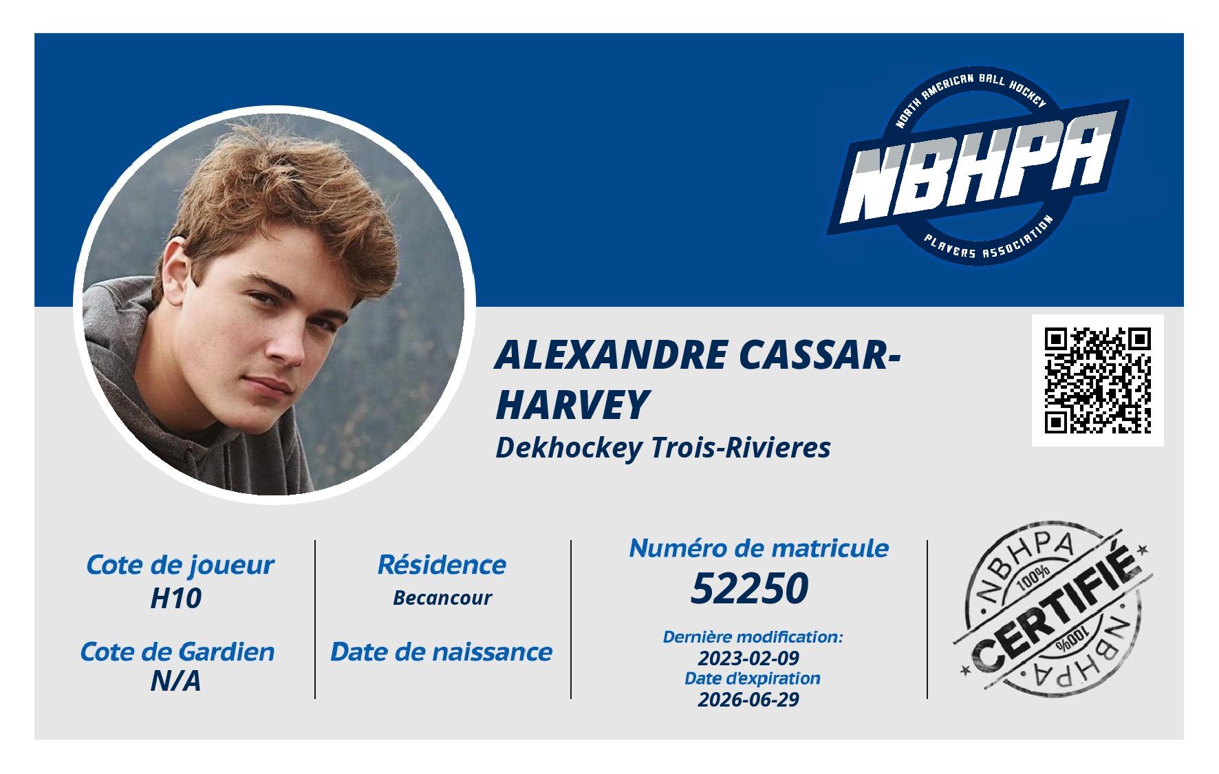 Alexandre Cassar-Harvey