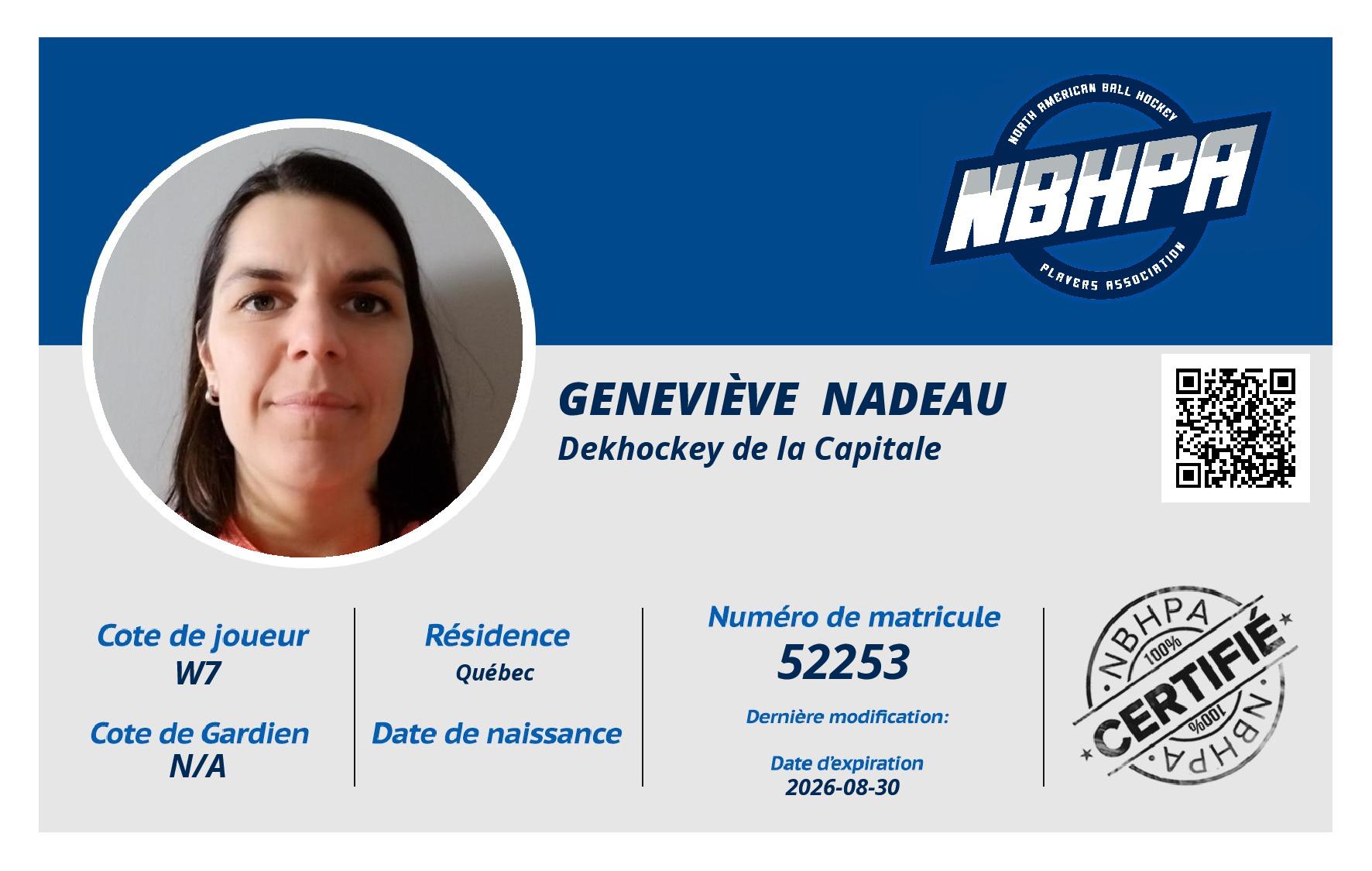 Geneviève  Nadeau 
