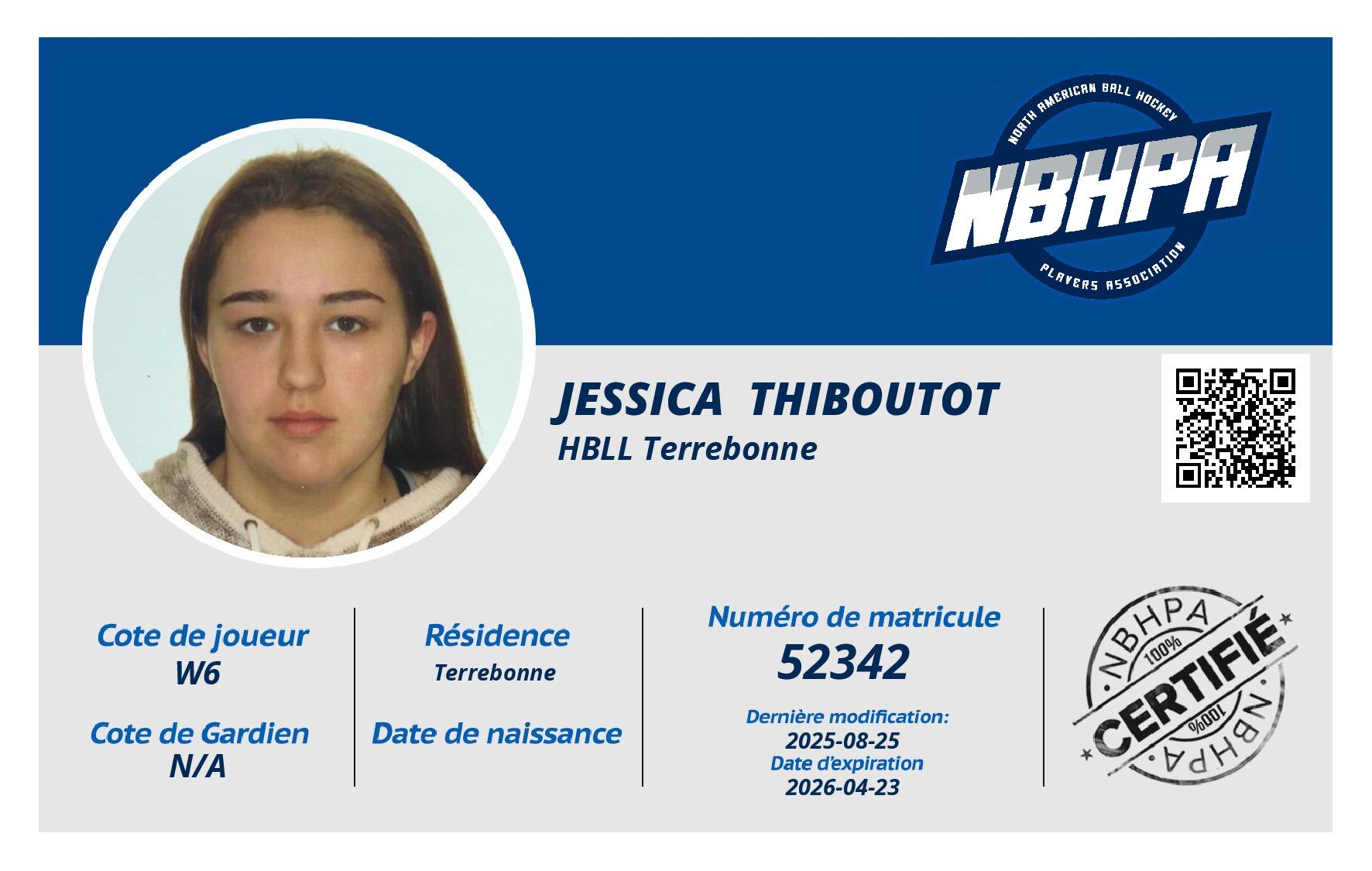 Jessica  Thiboutot 