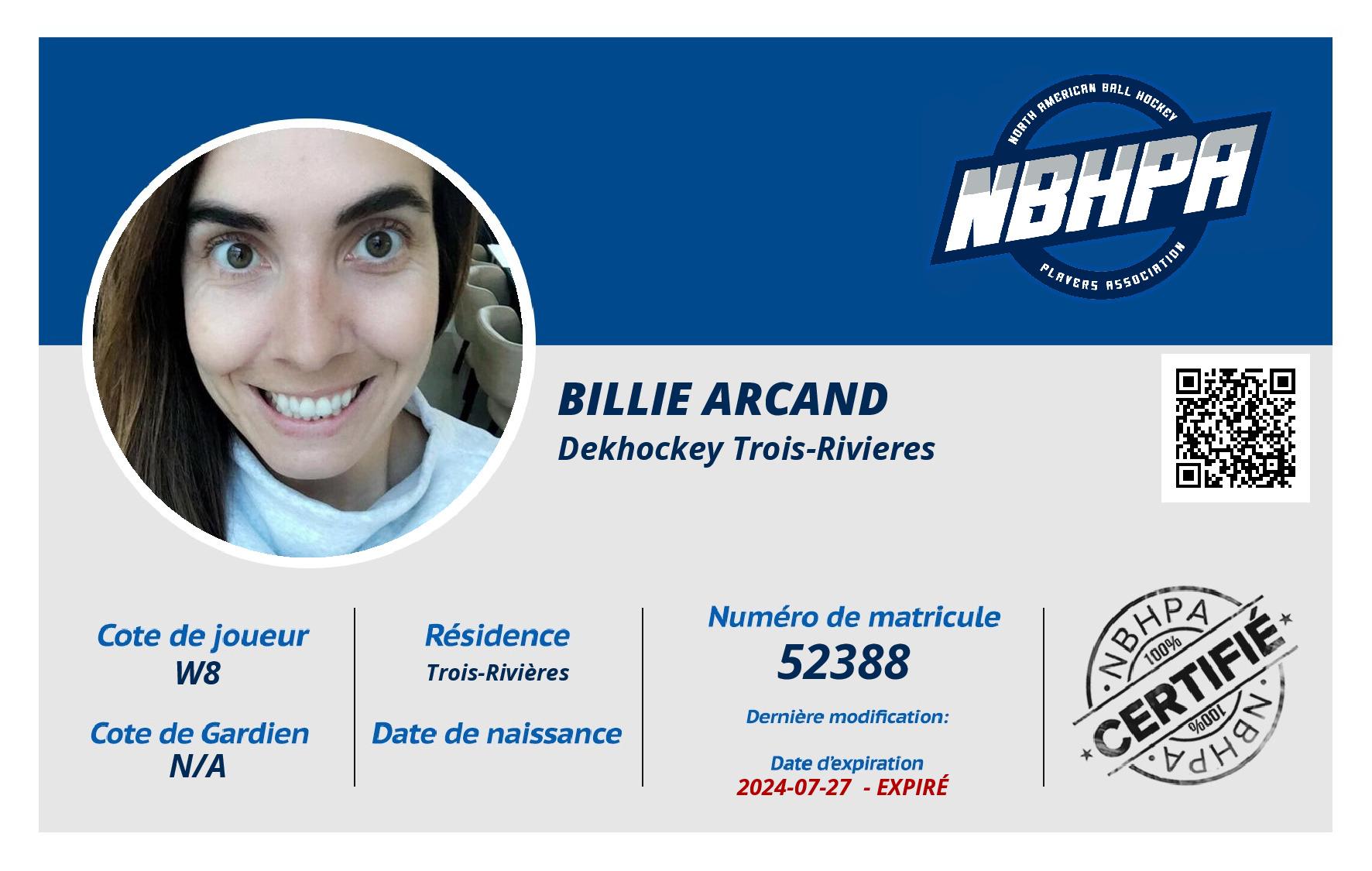 Billie Arcand