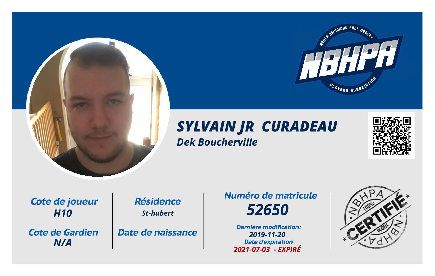 Sylvain jr  Curadeau