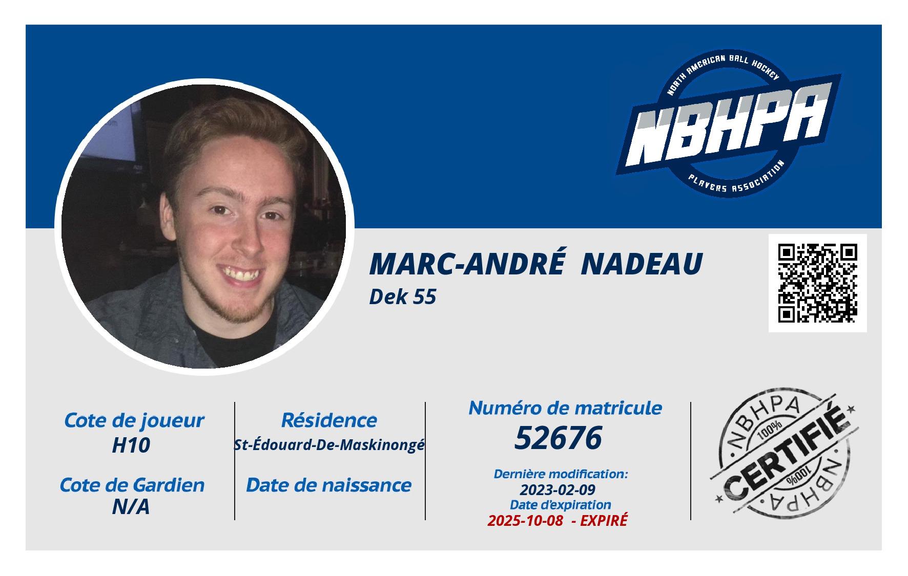 Marc-André  Nadeau