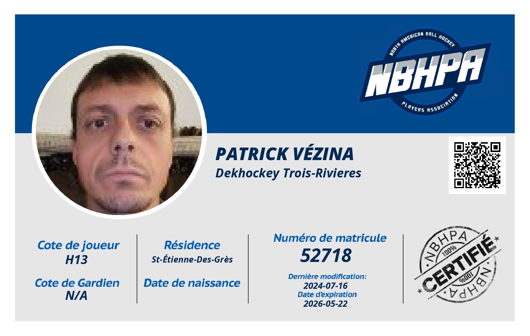 Patrick Vézina