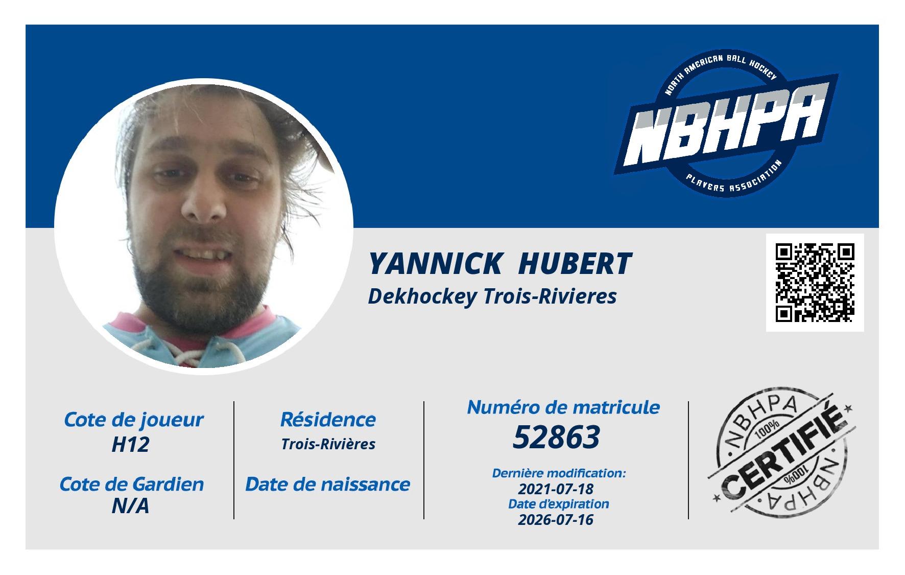 Yannick  Hubert 