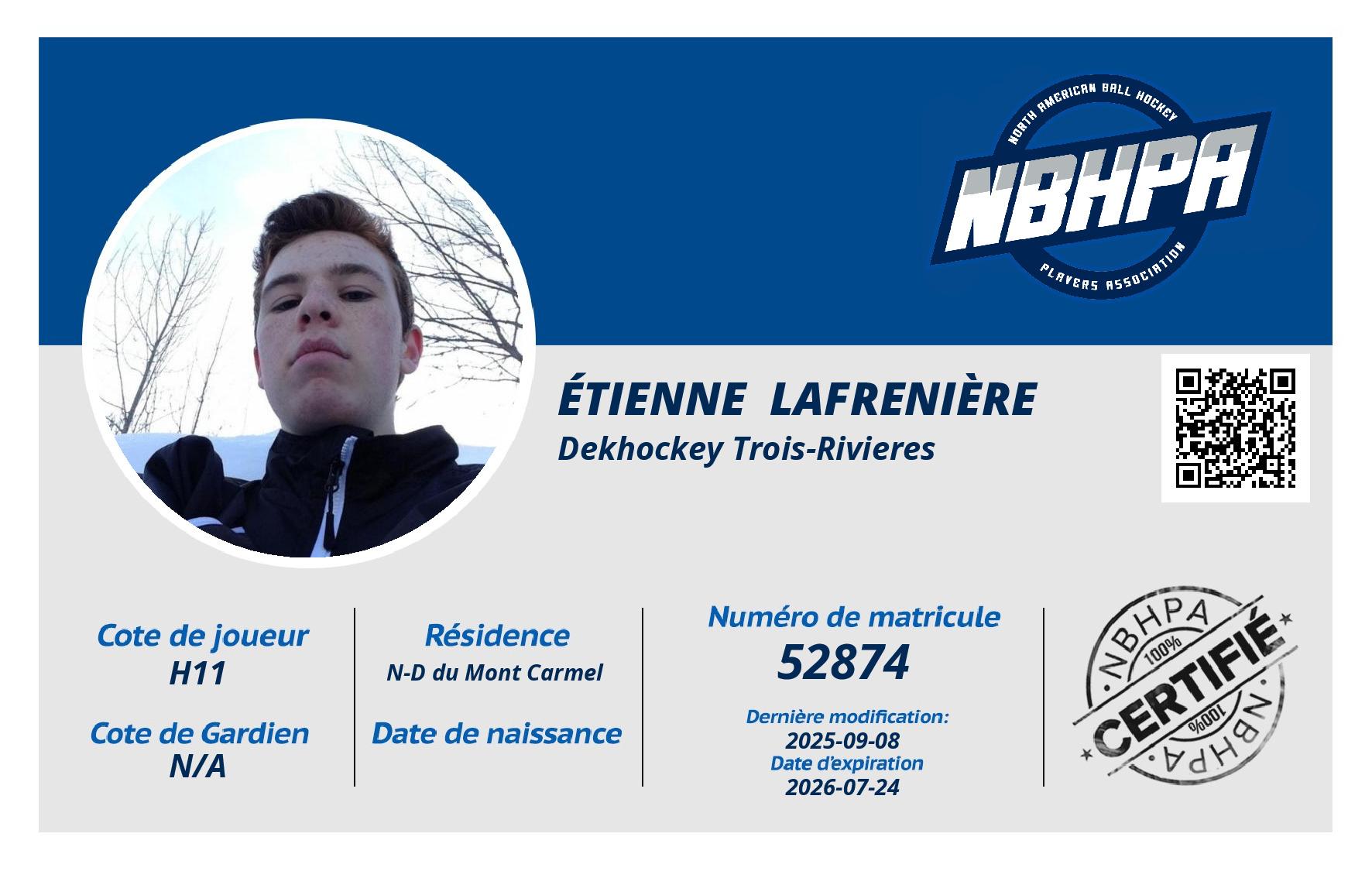 Étienne  Lafrenière 