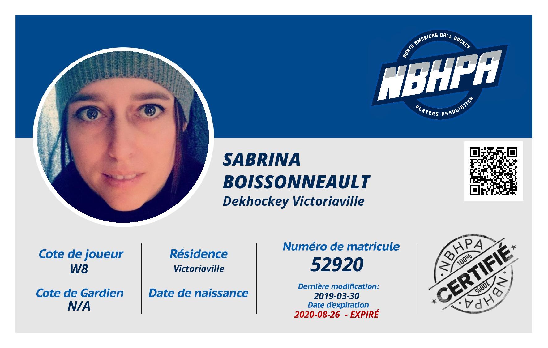 Sabrina Boissonneault