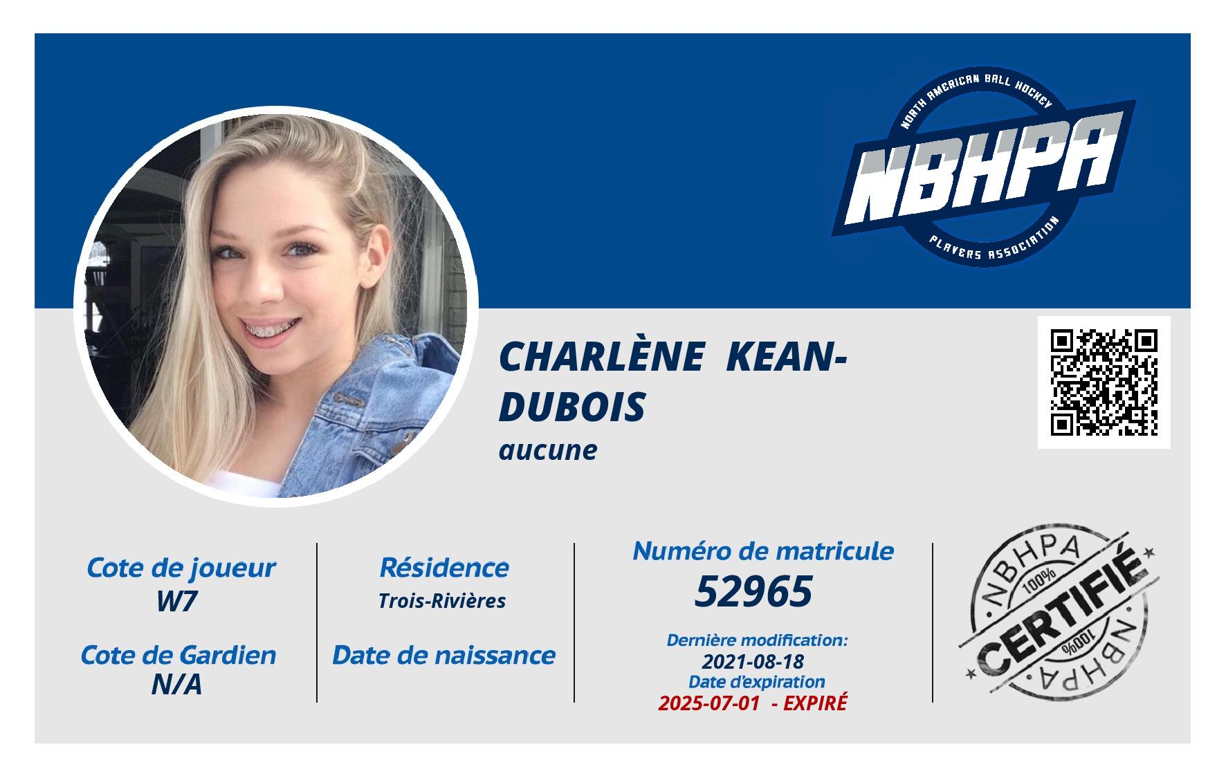 Charlène  Kean-Dubois
