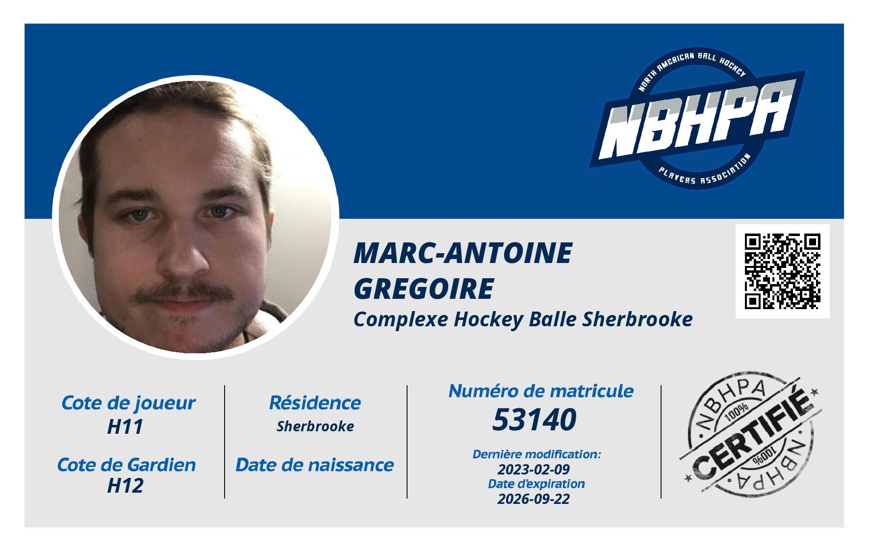 Marc-Antoine Gregoire