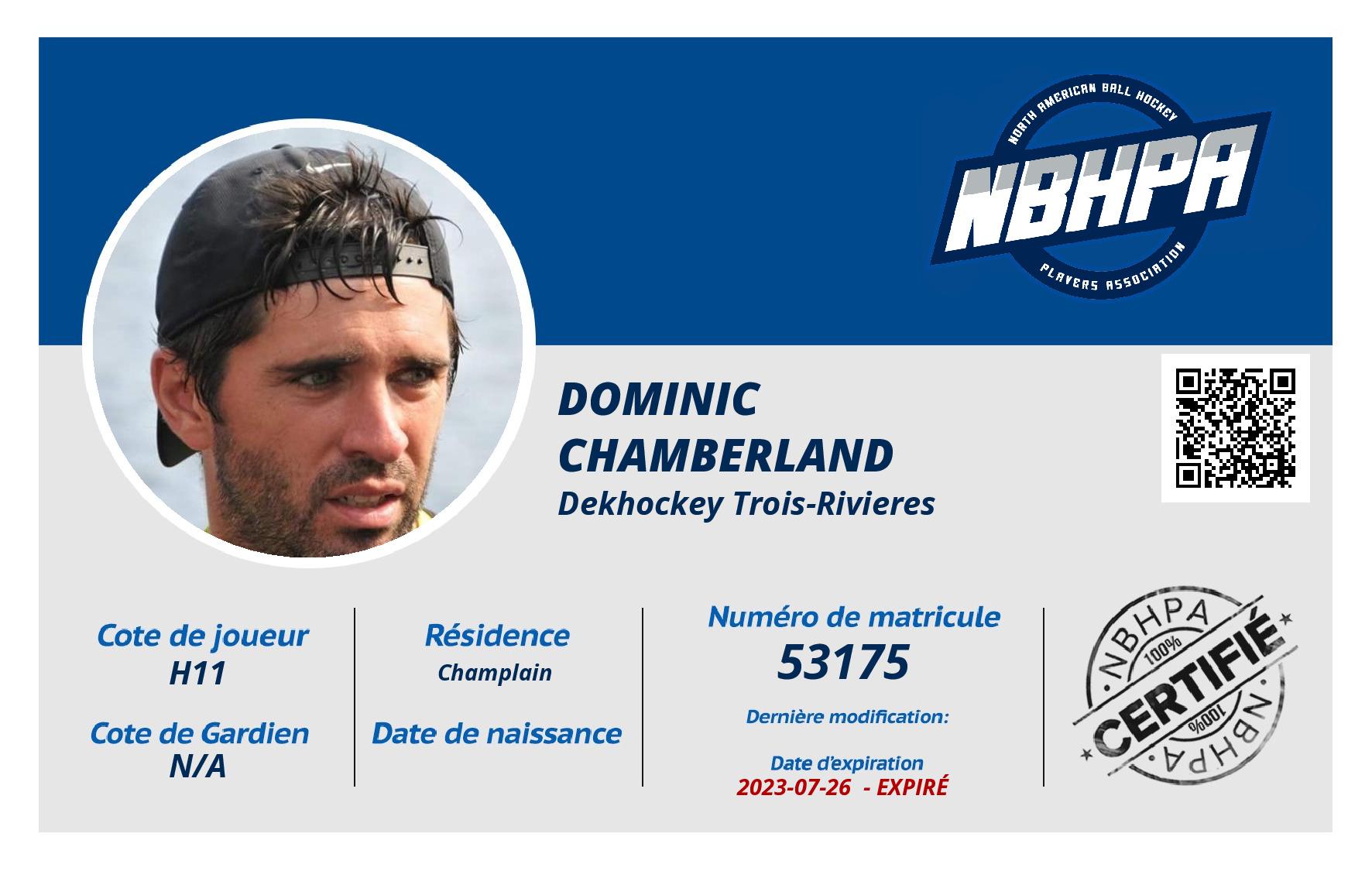 Dominic  Chamberland 