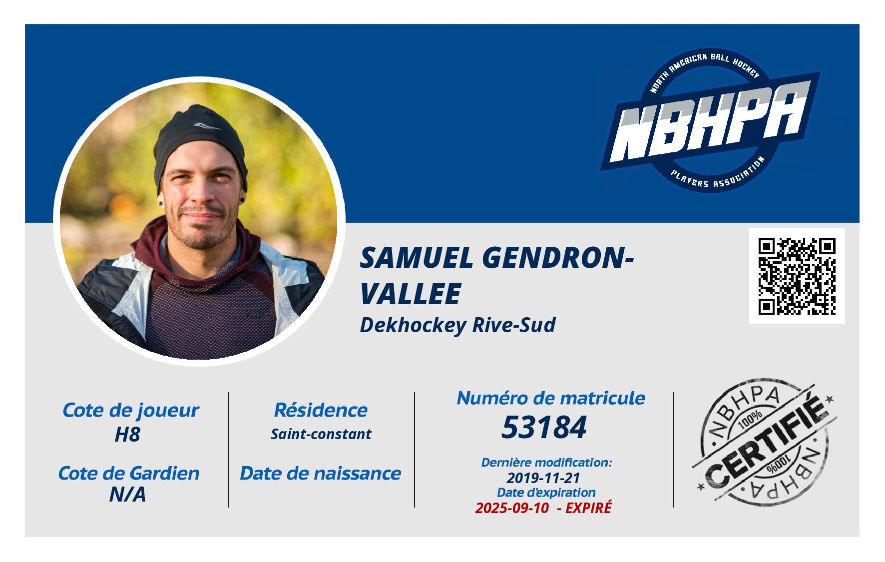 Samuel Gendron-vallee