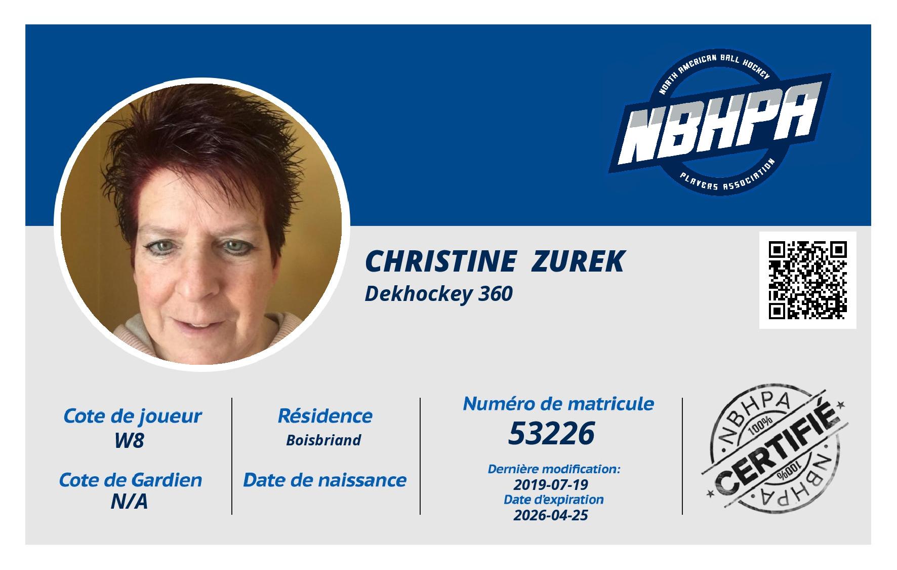 Christine  Zurek