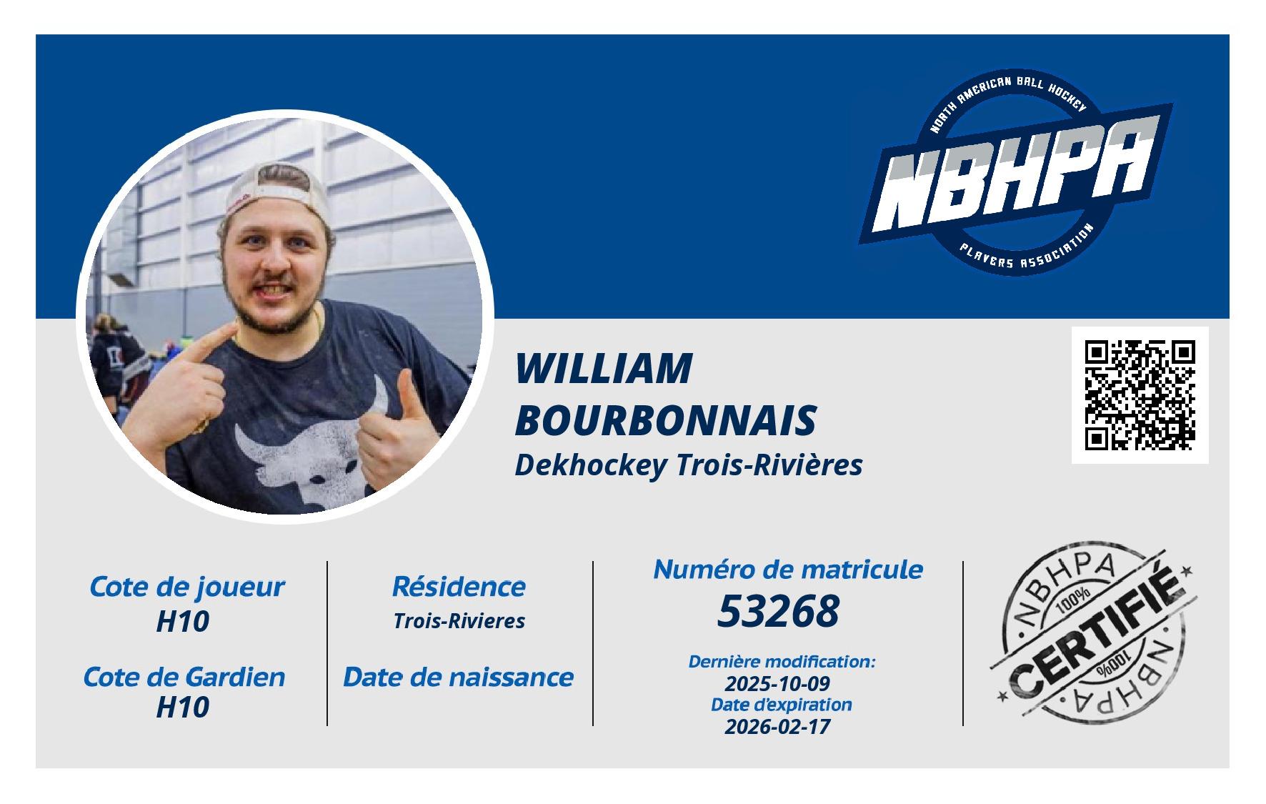 William Bourbonnais
