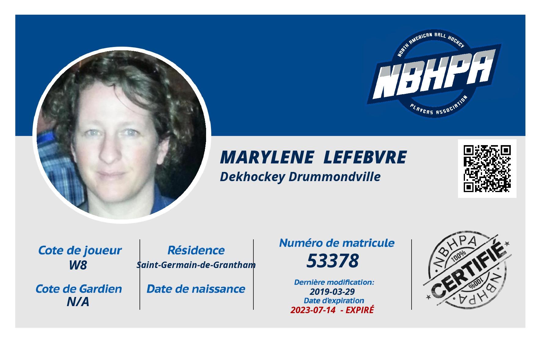 Marylene  Lefebvre 