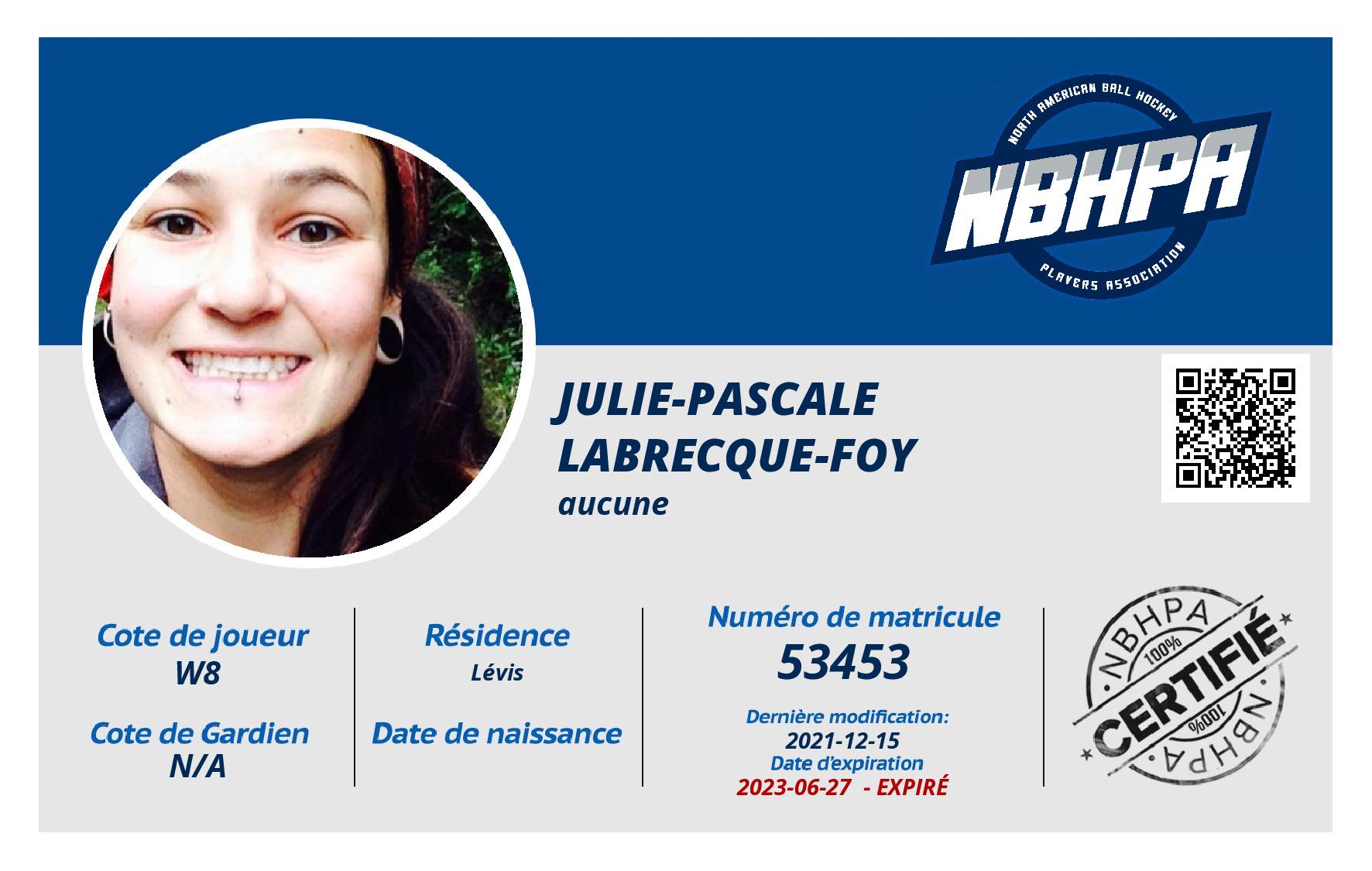 Julie-Pascale Labrecque-Foy