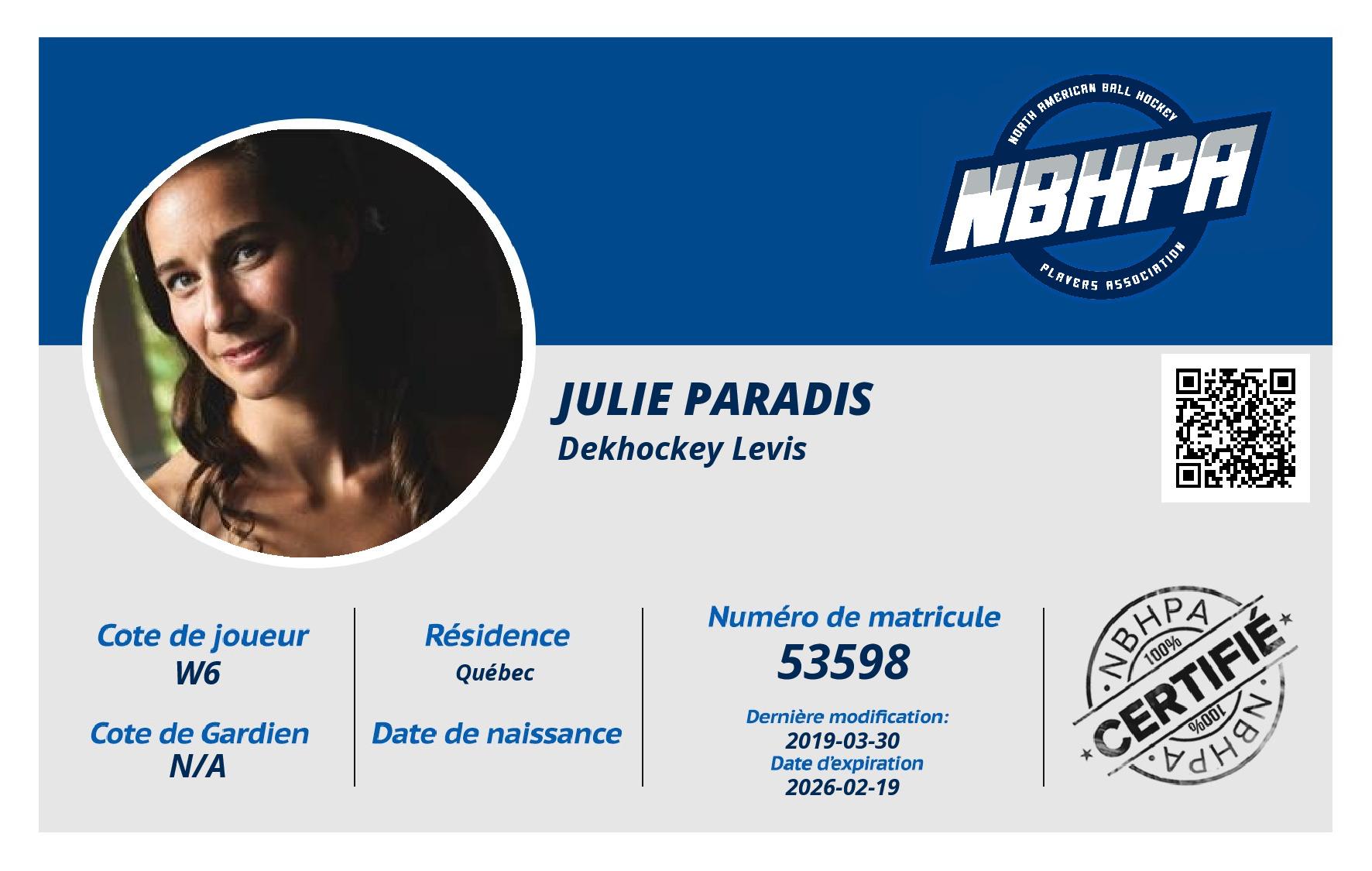 Julie Paradis