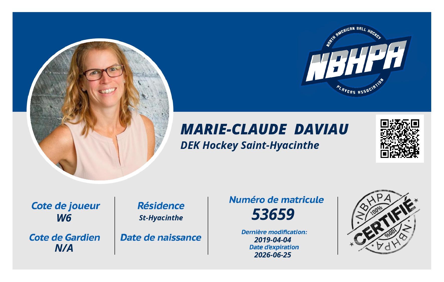 Marie-Claude  Daviau