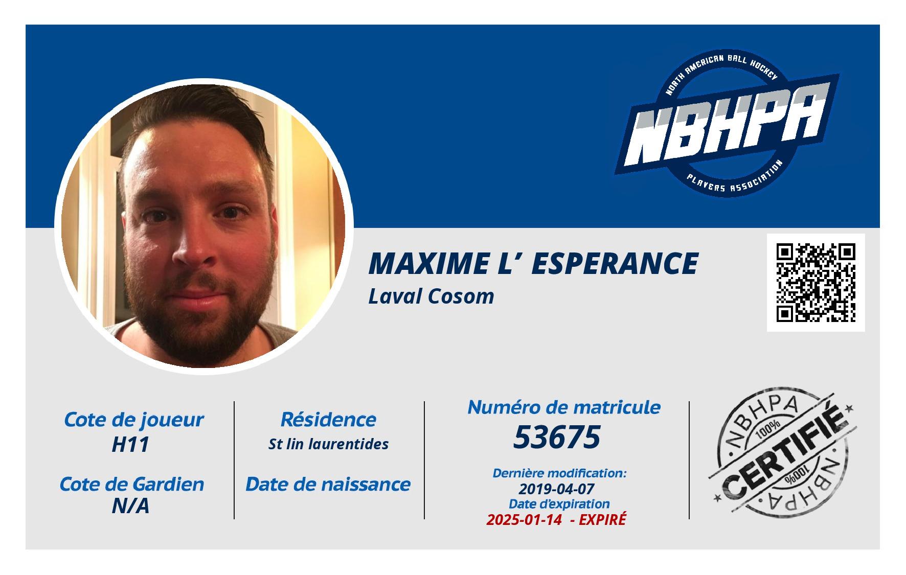 Maxime L’esperance