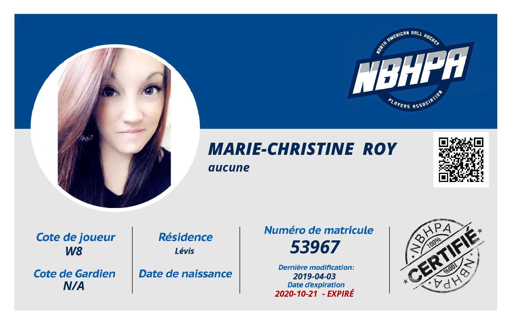 Marie-Christine  Roy