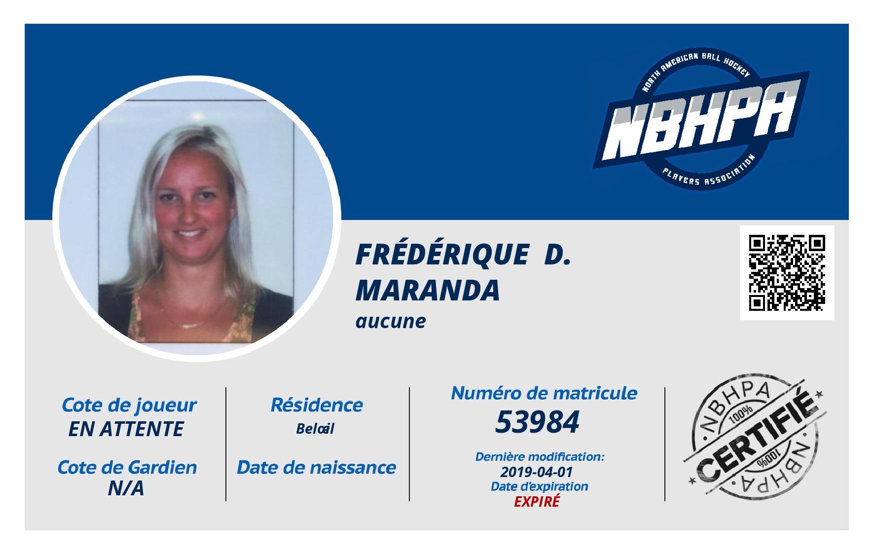 Frédérique  D. Maranda