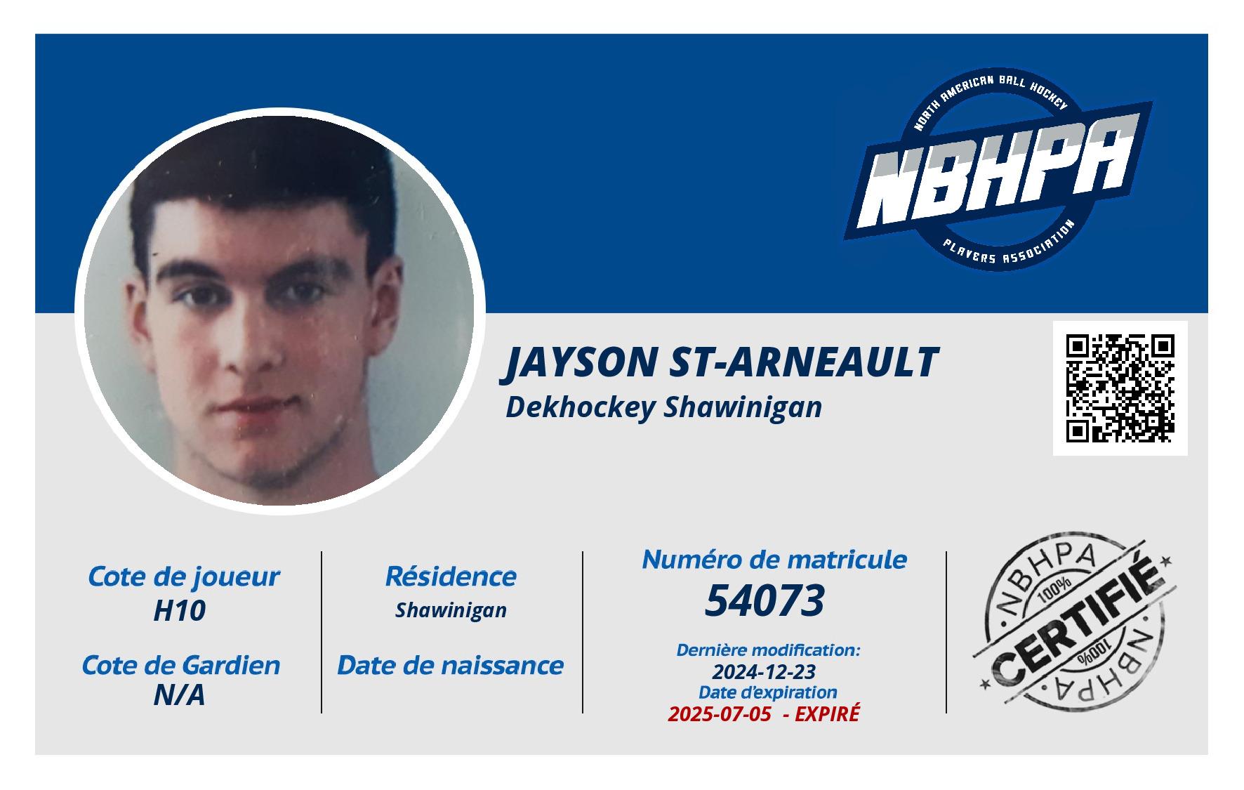 Jayson St-Arneault