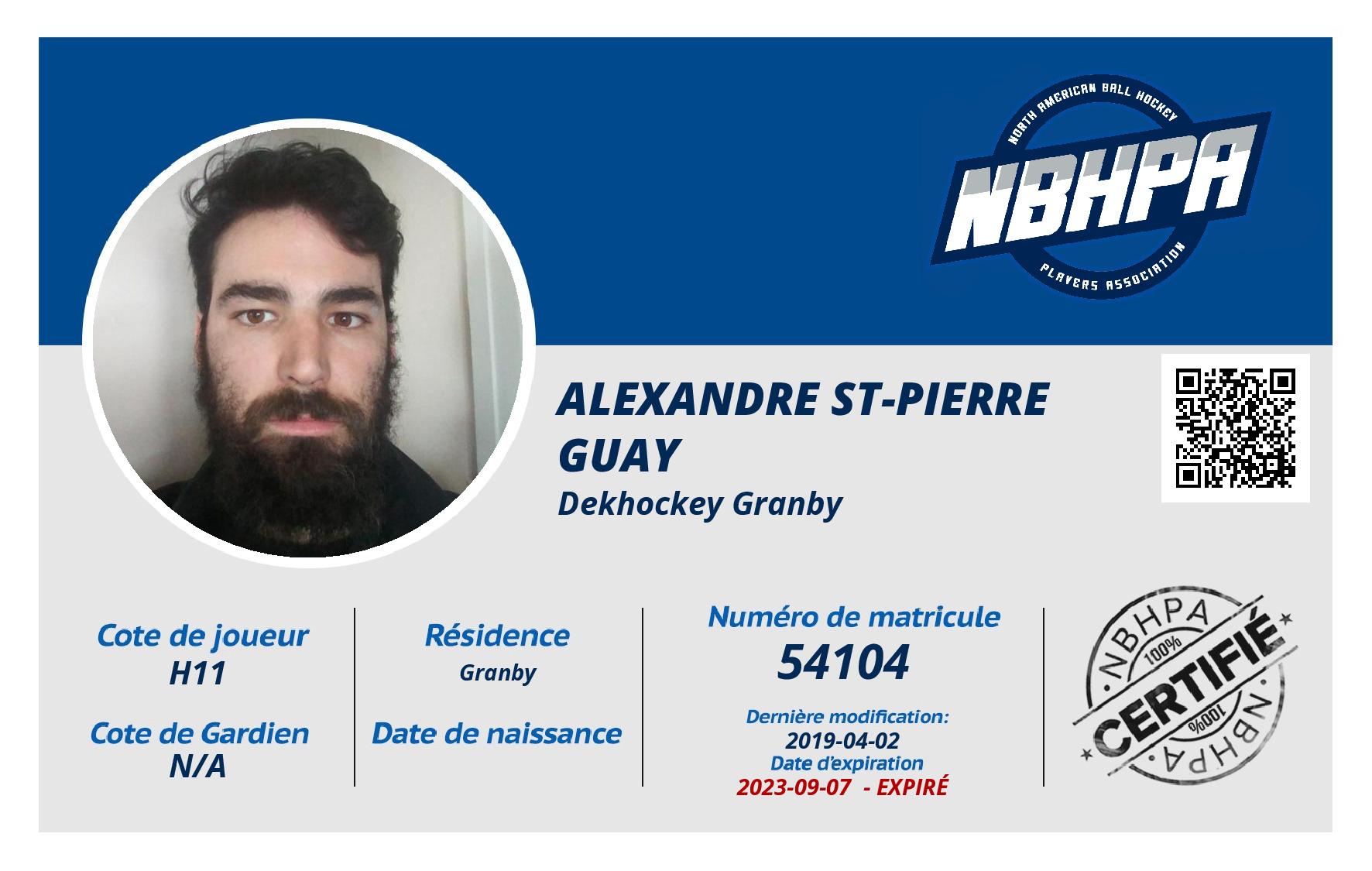 Alexandre St-Pierre Guay