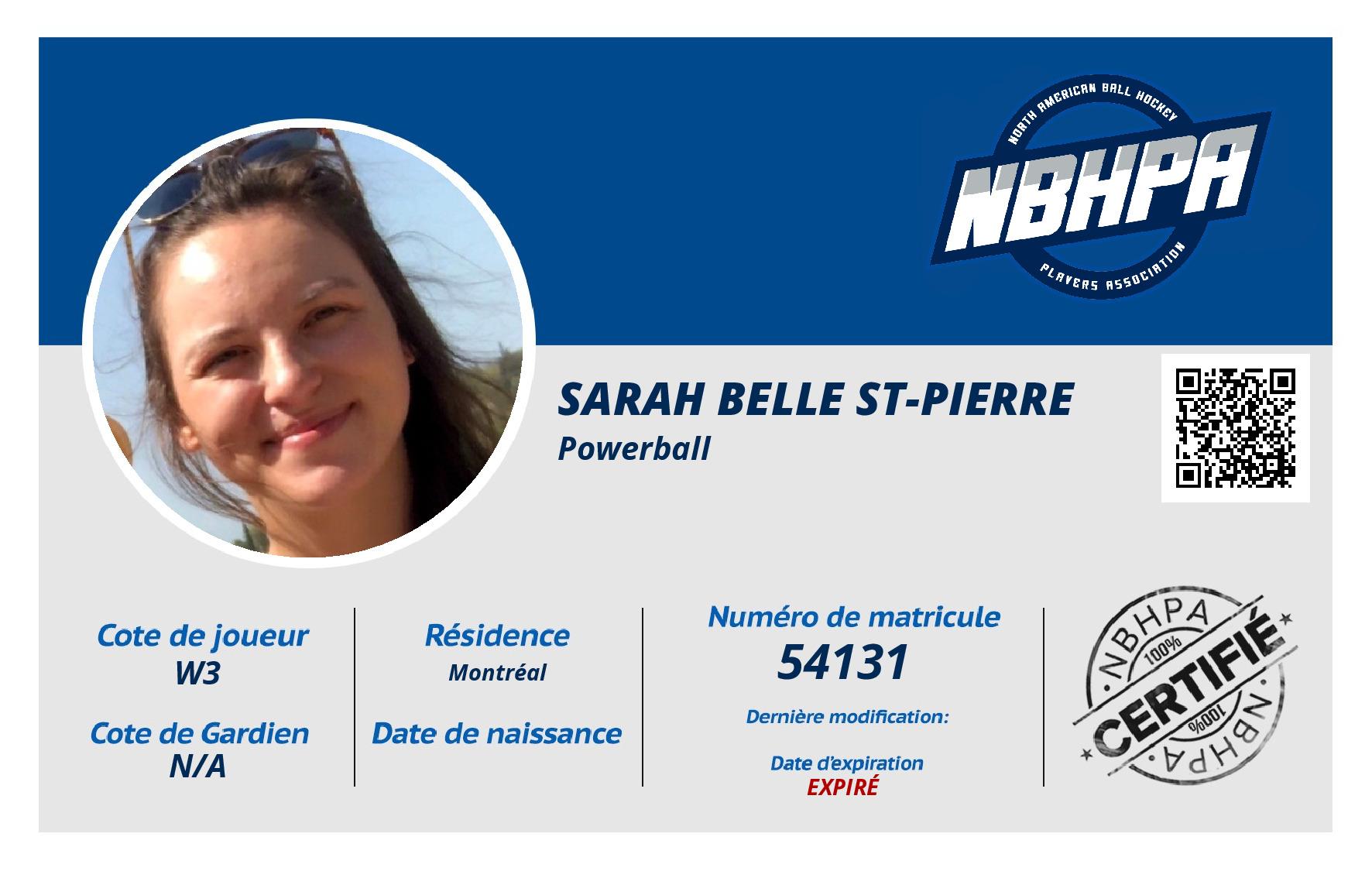 Sarah Belle St-Pierre