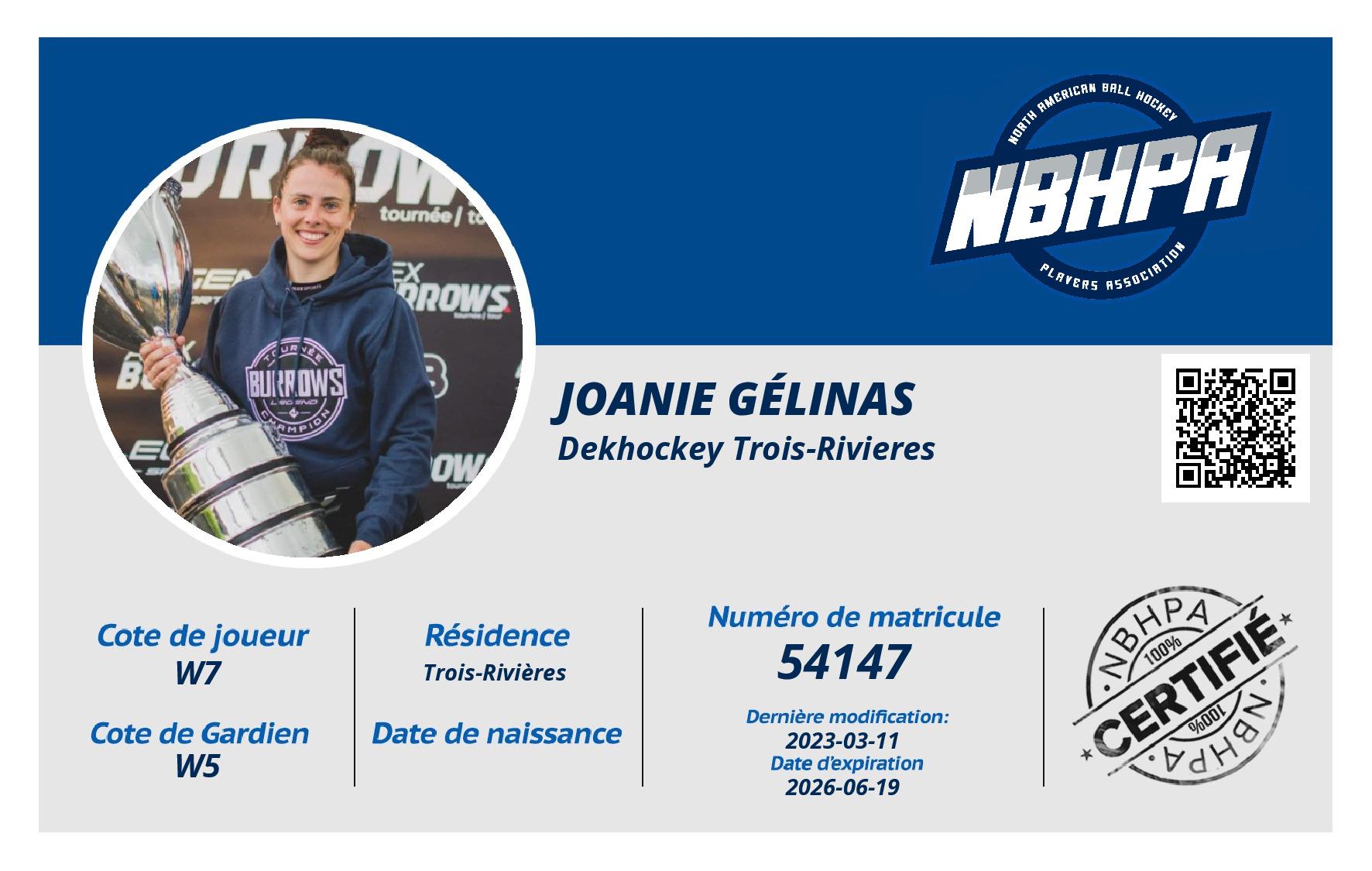 Joanie Gélinas