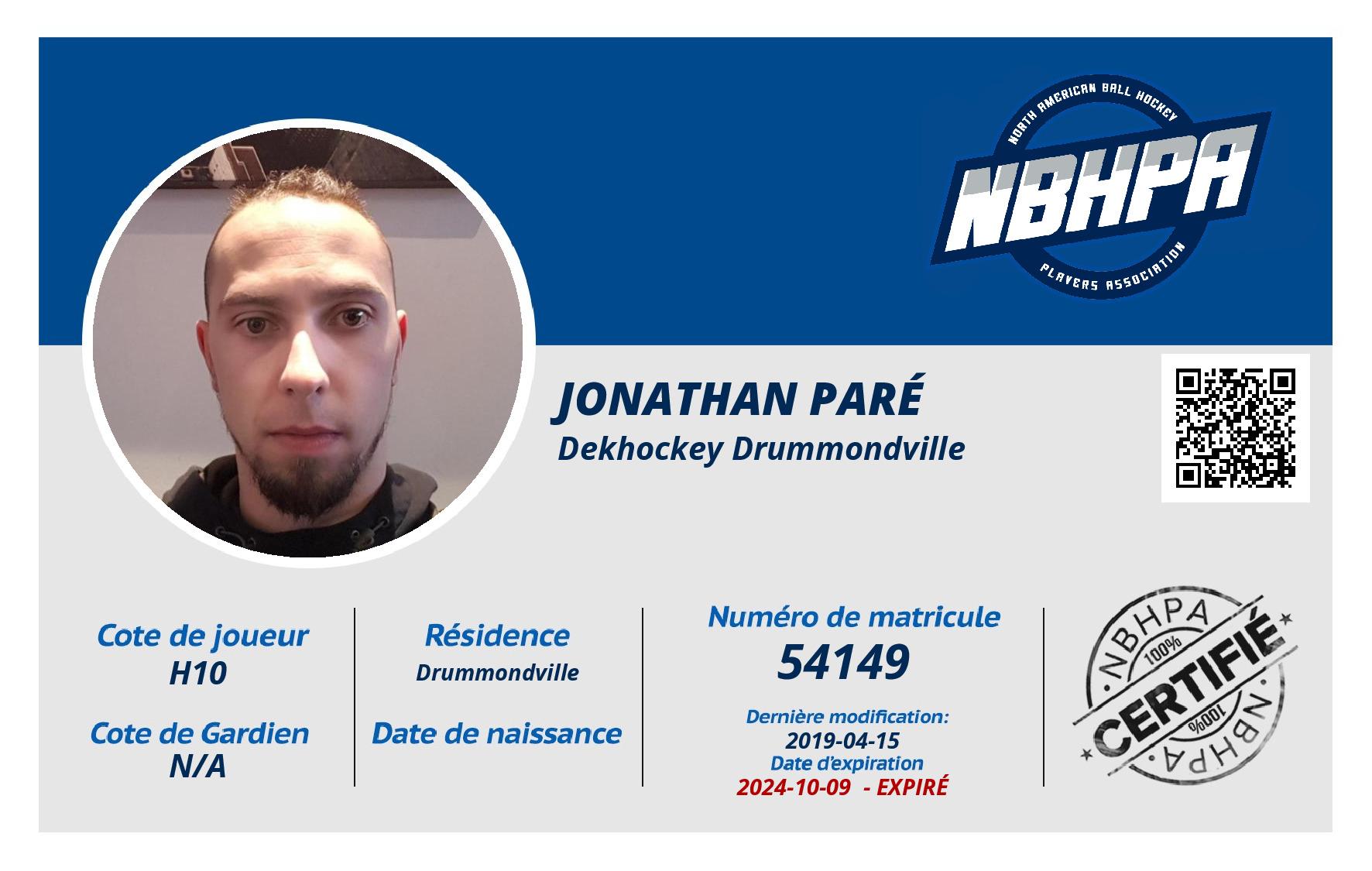 Jonathan Paré 