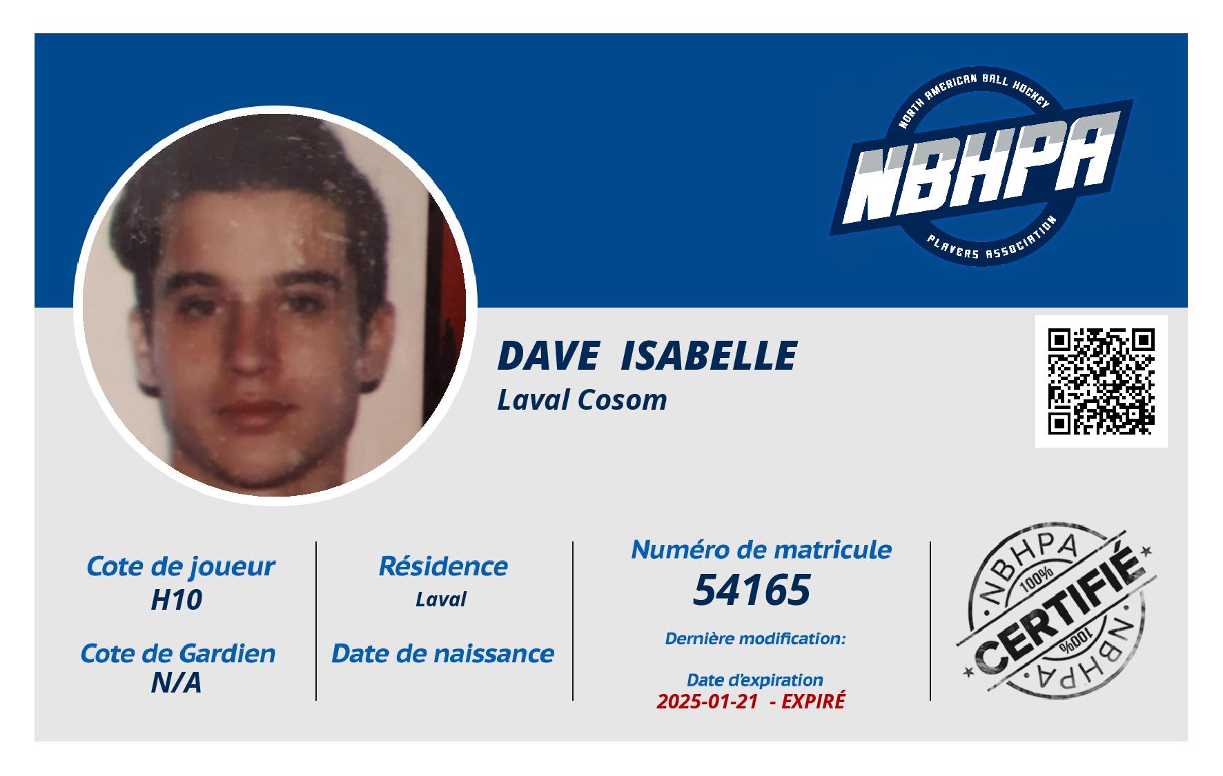 Dave  Isabelle 