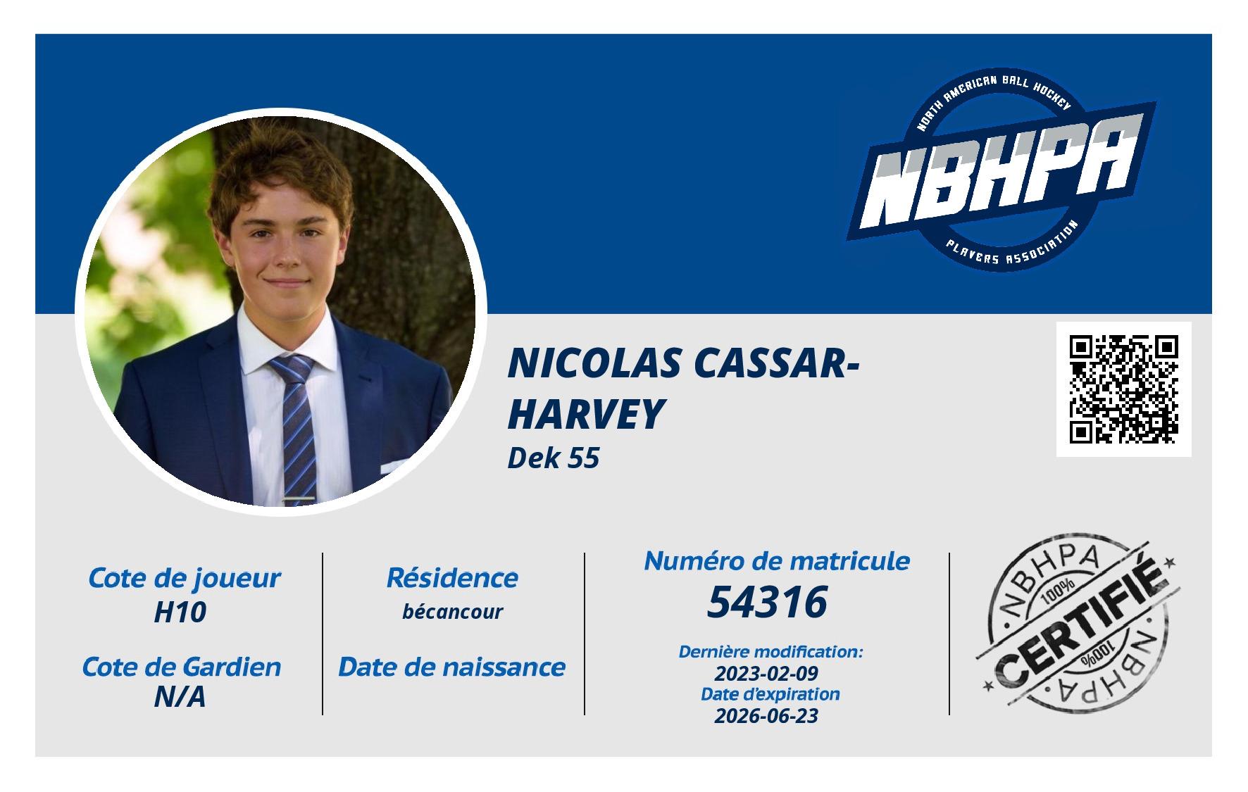 Nicolas Cassar-Harvey