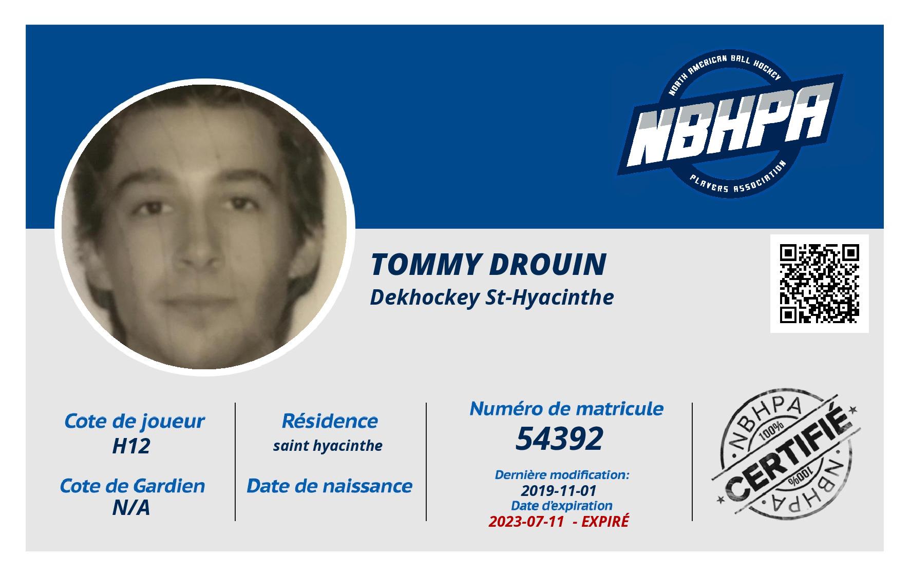 tommy drouin