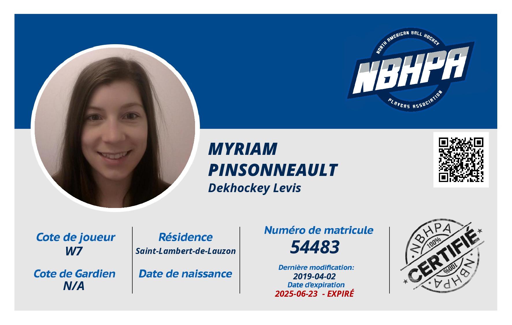 Myriam Pinsonneault