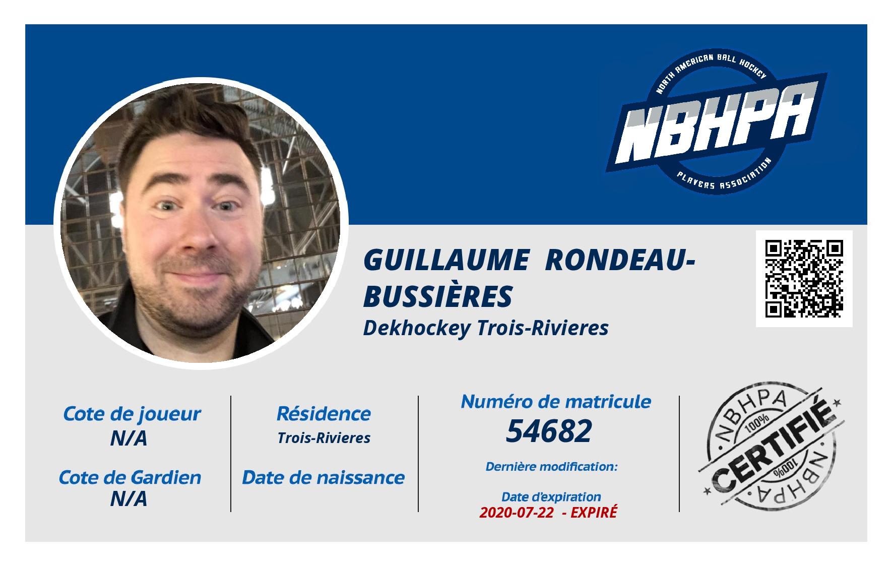 Guillaume  Rondeau-Bussières 
