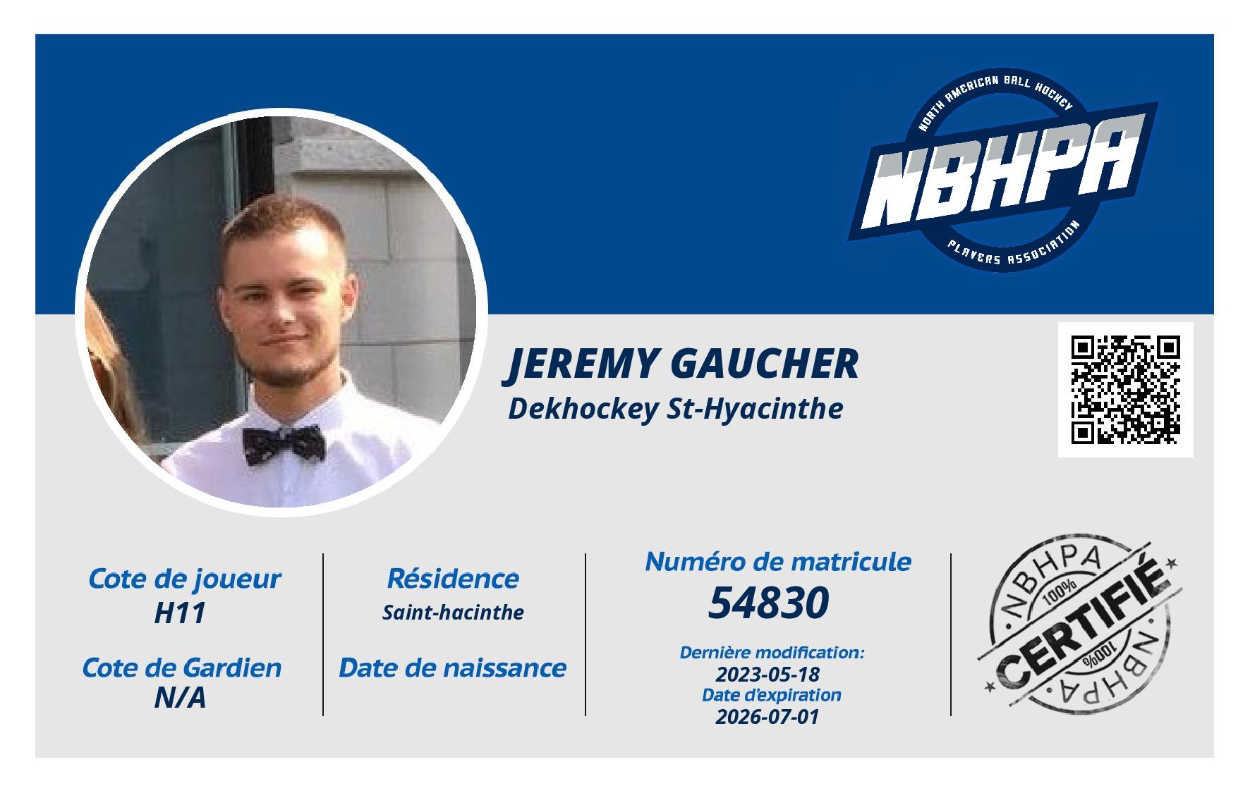 Jeremy Gaucher
